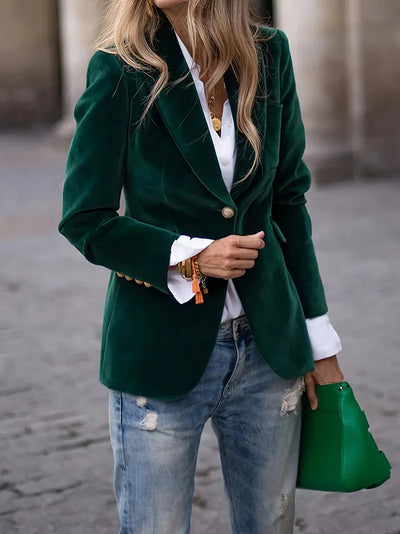 Fallon | Elegant Velvet Blazer