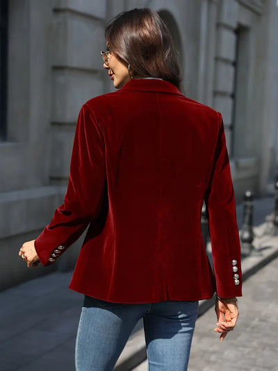 Fallon | Elegant Velvet Blazer